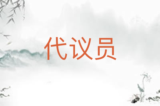 代议员