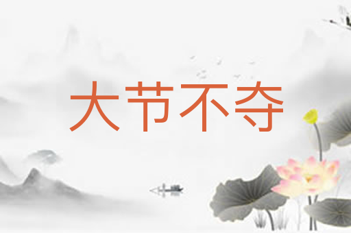 大节不夺