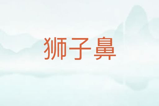 狮子鼻