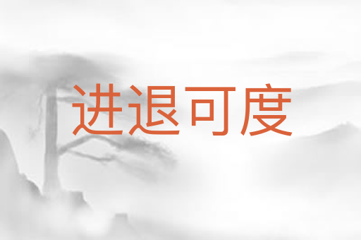 进退可度