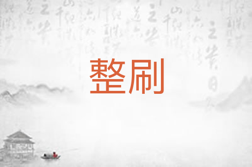 整刷
