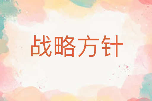 战略方针