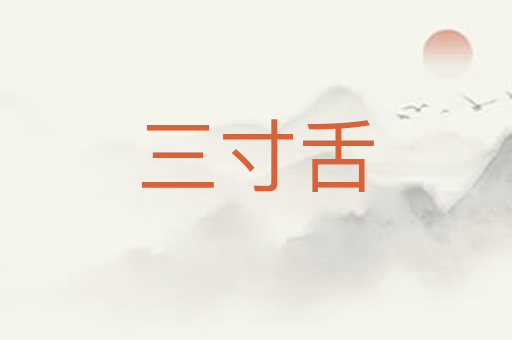 三寸舌