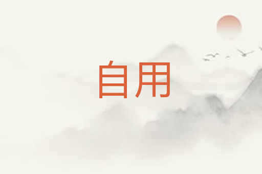 自用