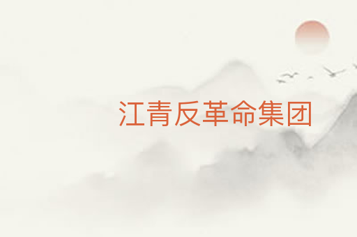 江青反革命集团