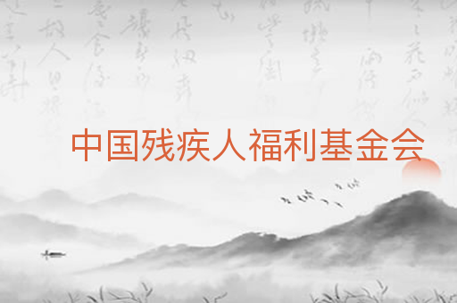 中国残疾人福利基金会