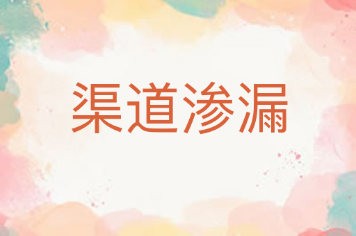 渠道渗漏