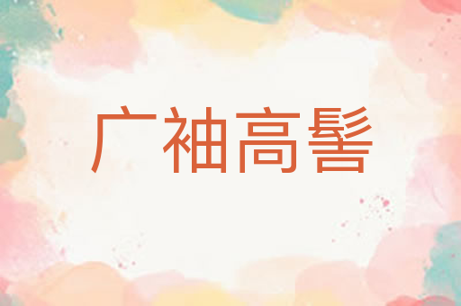 广袖高髻