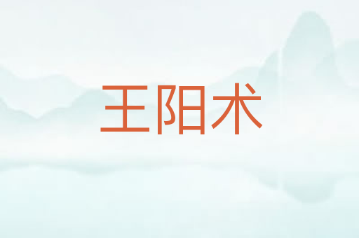 王阳术