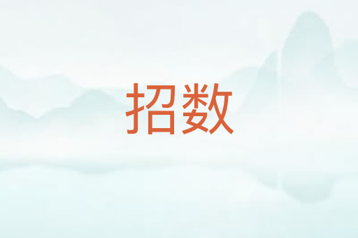 招数