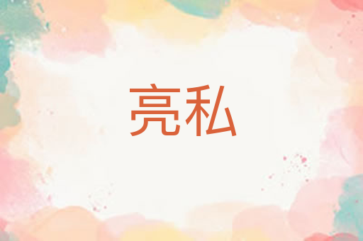 亮私