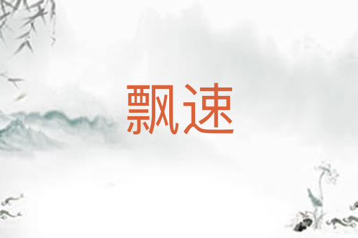 飘速
