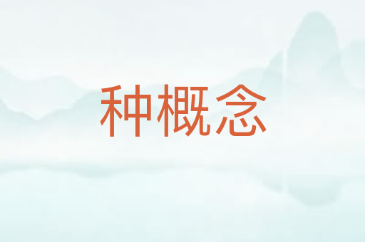种概念
