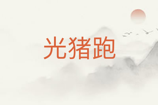 光猪跑