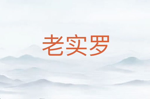 老实罗