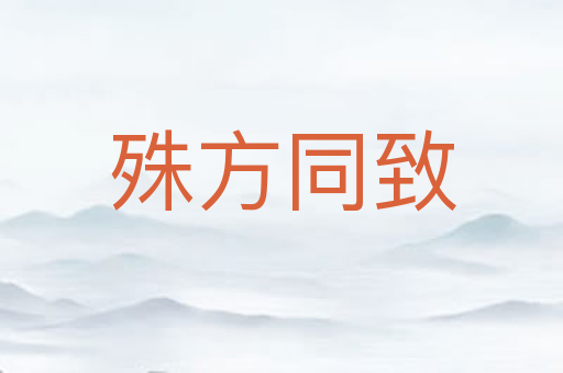 殊方同致