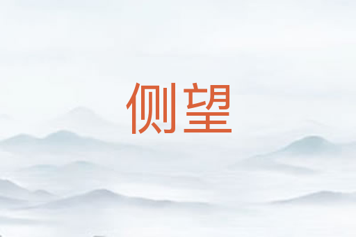 侧望
