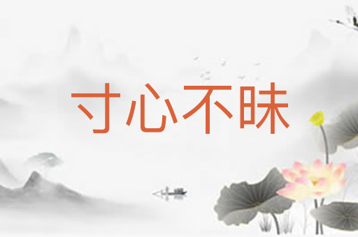 寸心不昧