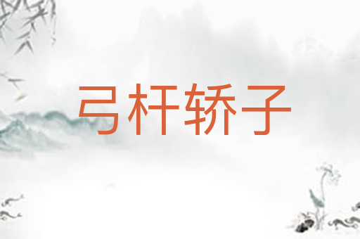 弓杆轿子