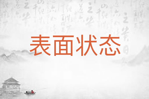 表面状态