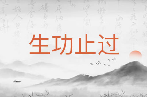 生功止过