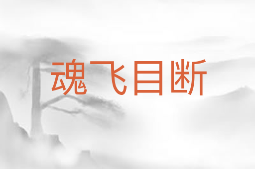 魂飞目断
