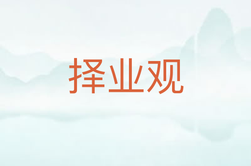 择业观