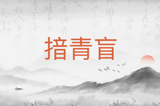 揞青盲