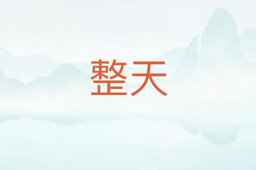 整天