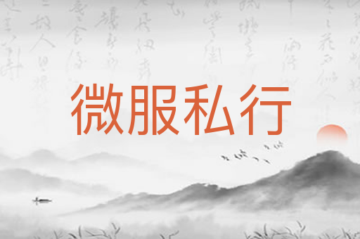 微服私行