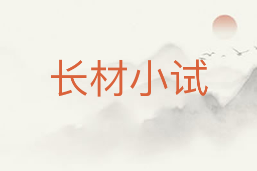 长材小试