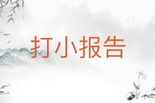 打小报告