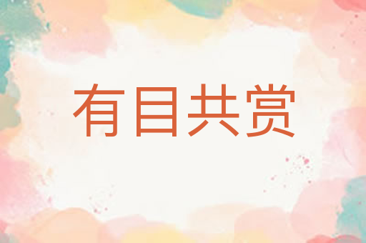 有目共赏