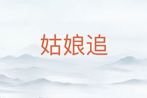 姑娘追