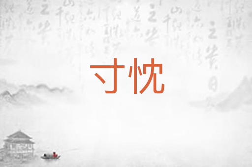 寸忱