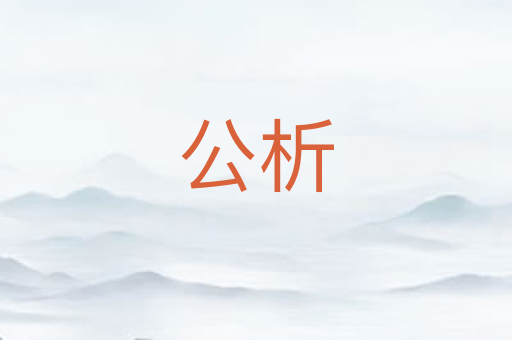 公析