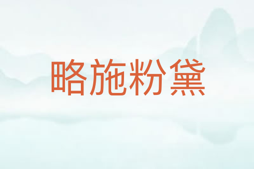 略施粉黛