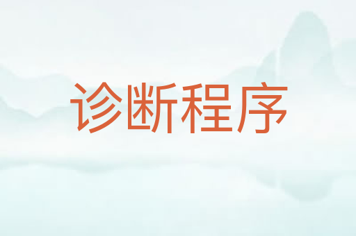 诊断程序