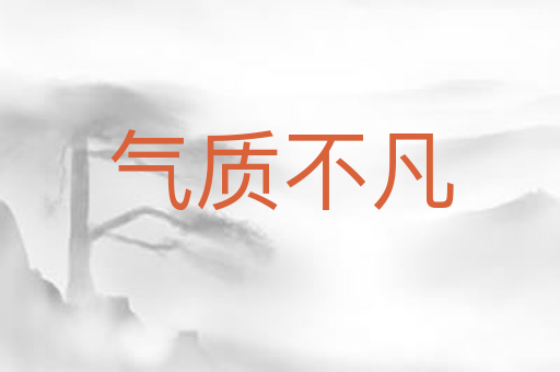 气质不凡