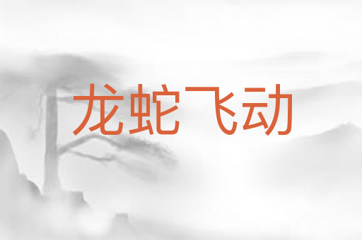 龙蛇飞动