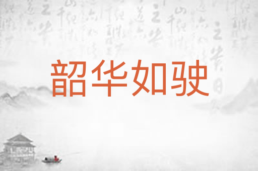 韶华如驶