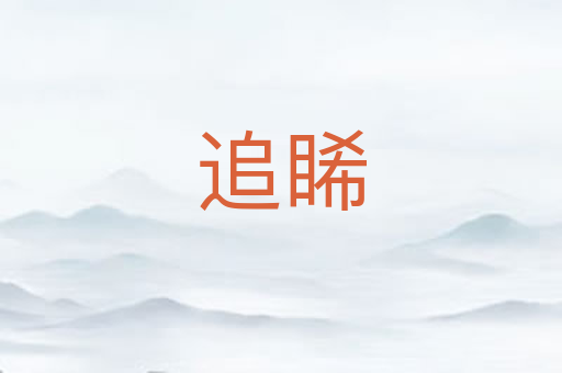 追睎