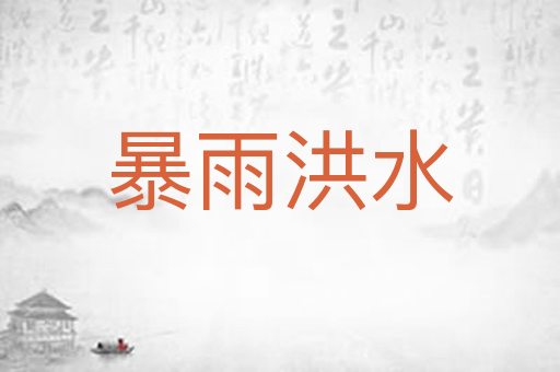 暴雨洪水