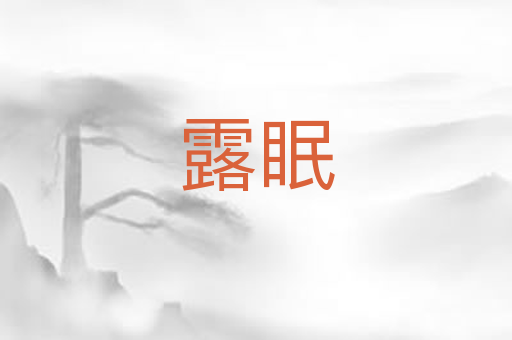 露眠