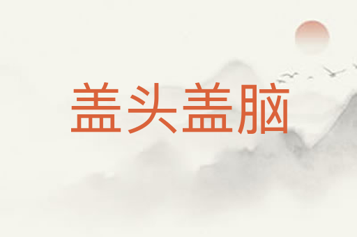 盖头盖脑