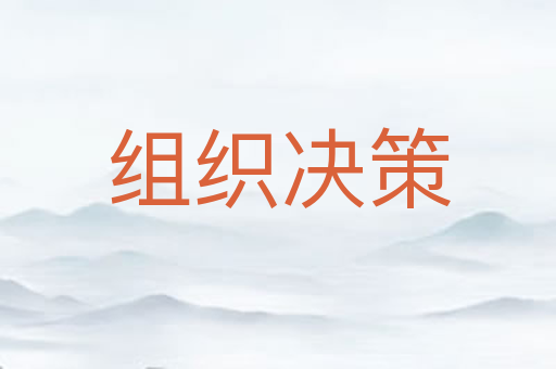 组织决策