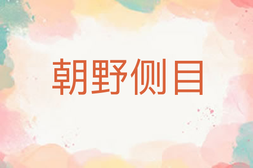 朝野侧目