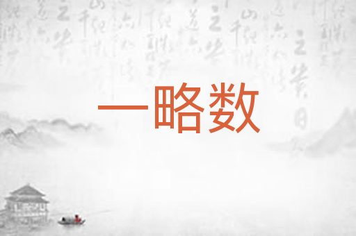 一略数