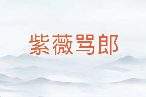 紫薇骂郎