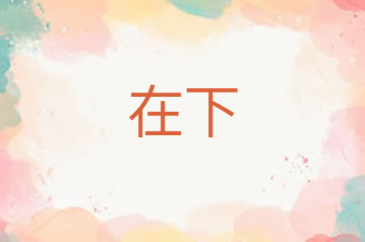在下
